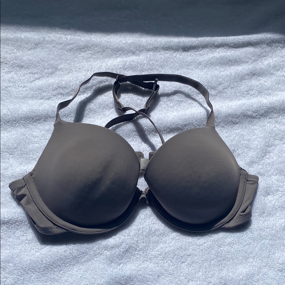 Auden Gray Padded Bra with Underwire Support